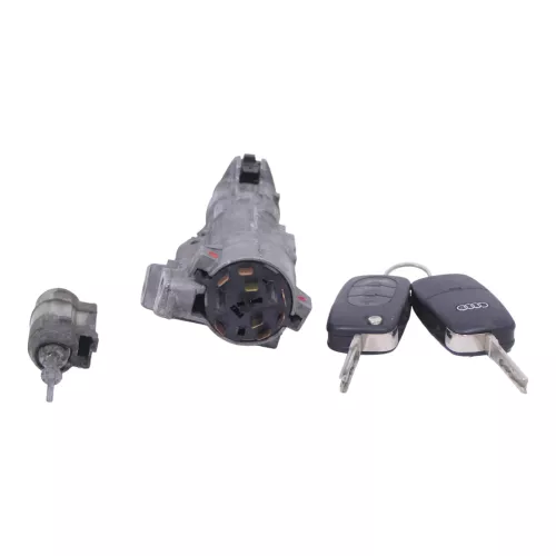 Audi A6 4B Allroad Zündschloß Schloß 2x Schlüssel 1x Türschloß Schloßsystem F (149287)
