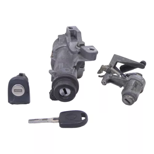 VW Polo 9N 9N3 Schloßsystem 1x Tür Heckschloß 1xSchlüssel Schloß Zündschloß