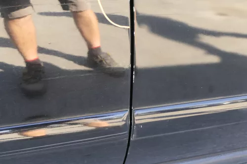 Audi A4 B5 Tür vorne rechts schwarz LY9B (Leiste+Griff beachten) Facelift brilli (150189)