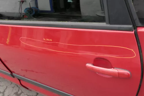 VW Sharan 7M Ford Galaxy Tür links hinten rot LD3W ab Bj.2000 Facelift (150391)