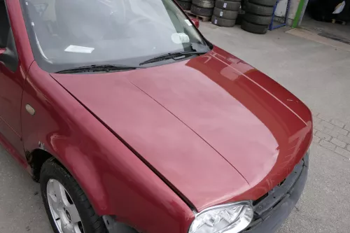 VW Golf 4 Motorhaube Haube Klappe vorne ror LC3K canyonred (150417)