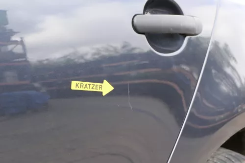 VW Golf 5 V 1K Tür nur das Türblatt hinten links 4/5-Türer blau LC5F (150459)