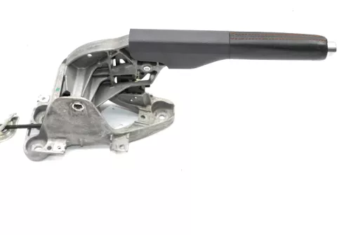 VW Golf 5 1K Handbremse Feststellbremse Handbremshebel schwarz Leder rote Nähte