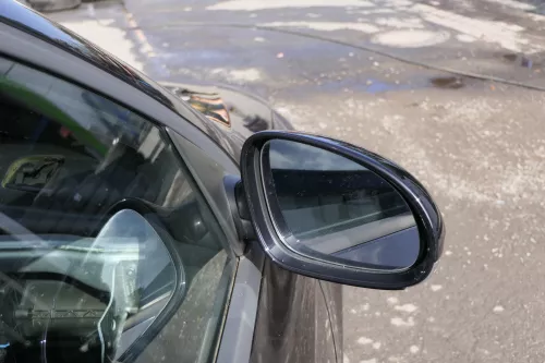 VW Passat 3C elektrischer Spiegel Außenspiegel rechts Glas Blinke schwarz LC9X (150600)