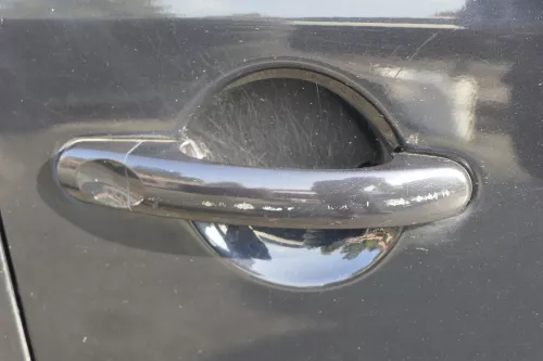 VW Touran 1T 1T3 Tür vorne rechts Beifahrertür schwarz LC9X e - ohne Anbauteile (150609)