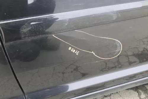 VW Touran 1T 1T3 Tür hinten links schwarz LC9Z metallic black ohne Anbaueteile (150682)