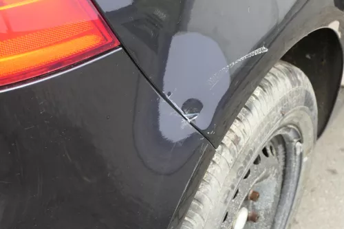 VW Golf 5 1K Limousine Stoßstange hinten Heckstoßstange schwarz LC9Z AHK auschni (150693)