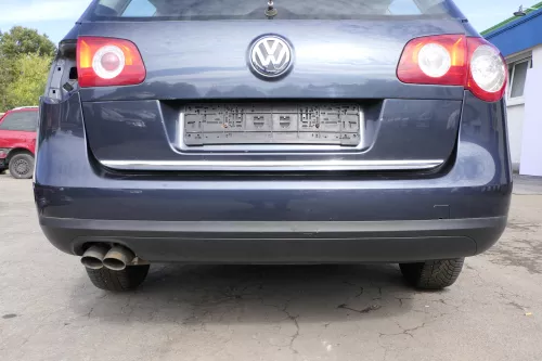 VW Passat 3C Kombi Stoßstange hinten Heckstoßstange Stoßfänger grau blau LC5F II