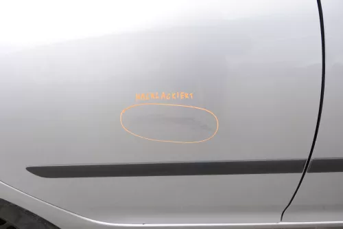 VW Golf 5 V 1K Tür nur Türblatt hinten rechts 4/5-Türer grau silber LA7W reflexs (150950)