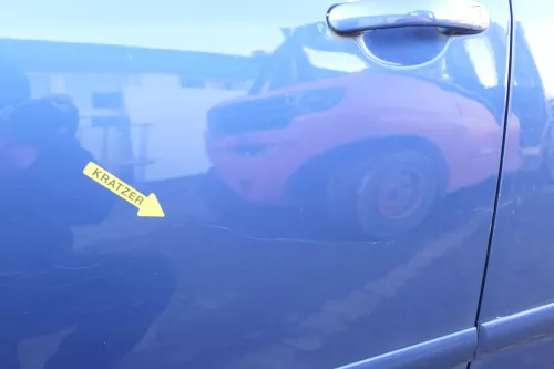 VW Golf Plus 5M Türblatt Tür vorne links Fahrertür blau LA5K - nur Türblatt (151499)