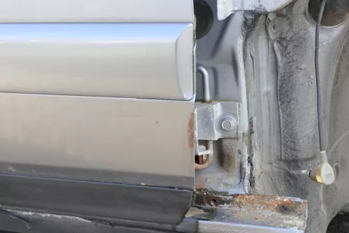 Audi A6 4A C4 Tür Türblatt vorne rechts Beifahrertür grau LY7L - ohne Anbauteile (151509)