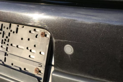 VW Golf 5 1K Limousine Stoßstange hinten Heckstoßstange schwarz LC9Z PDC blackme (151641)