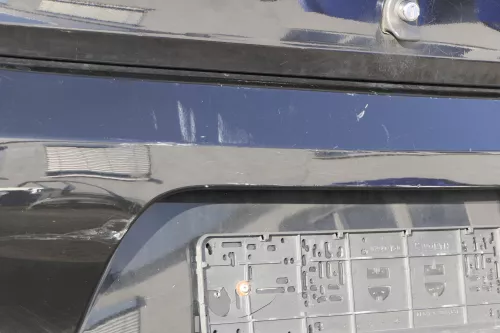 VW Fox 5Z Stoßstange hinten Stoßfänger schwarz L041 uni Heckstoßstange (151742)