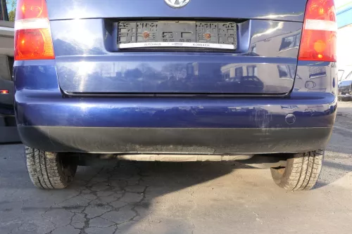 VW Touran 1T Stoßstange hinten Heckstoßstange blau LB5N indigoblau