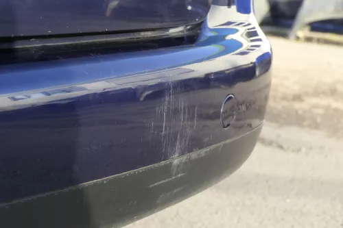 VW Touran 1T Stoßstange hinten Heckstoßstange blau LB5N indigoblau (151758)