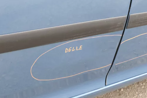 VW Golf 5 V 1K Tür Türrahmen hinten rechts 4/5-Türer LA5S riverblue blau (151804)