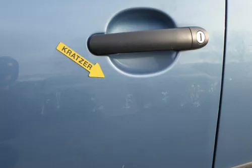 VW Golf 5 V 1K Tür vorne links Fahrertür 4/5-Türer blau LA5S riverblue TÜRBLATT (151807)