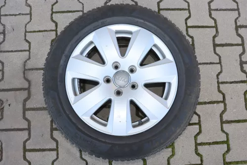 Audi A6 4F Alufelgen Reifen 225/55 R16 99H Felgen Winterreifen 4F0601025AN 5-8mm (151830)