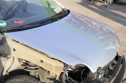 VW Polo 9N Motorhaube Klappe vorne silber grau LA7W reflexsilber bisca.Bj.2004 Ä (151890)