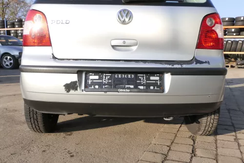 VW Polo 9N 9N3 Stoßstange Heckstoßstange hinten silber LA7W reflexsilber Mängel