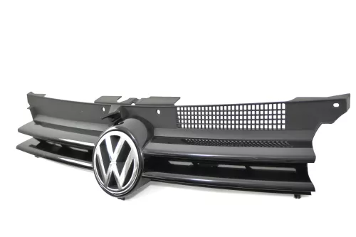 VW Golf 4 Grill Kühlergrill VW Zeichen Logo schwarz LC9Z blackmagic (152036)