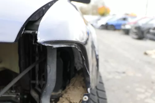 Audi A8 4D Kotflügel vorne links blau LZ5L 4D0821021A (152152)