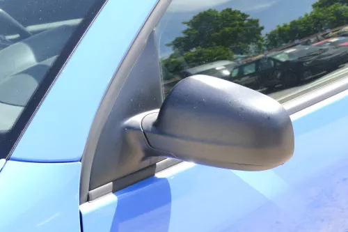 VW Lupo Arosa manueller Spiegel Außenspiegel links manuell schwarz matt