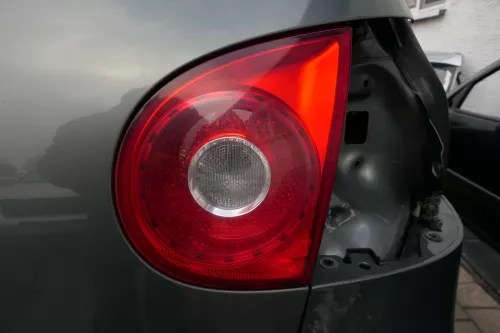 VW Golf 5 V Heckklappe hinten Kofferraumklappe mit Scheibe grau grün LA6Q saga (152366)