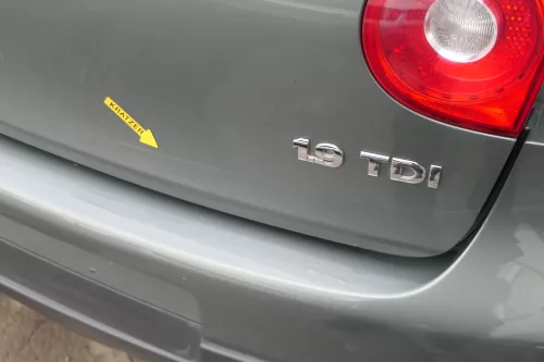 VW Golf 5 V Heckklappe hinten Kofferraumklappe mit Scheibe grau grün LA6Q saga (152366)