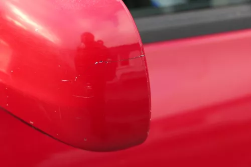 VW Passat 3BG 3B elektrischer Spiegel Außenspiegel links rot LY3D tornadorot (152396)