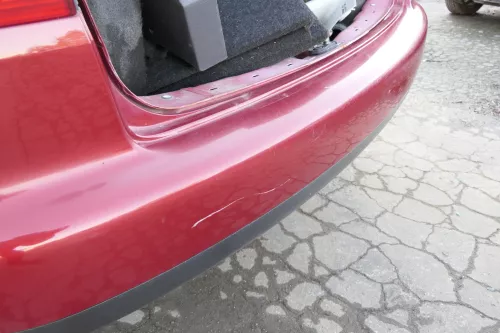 VW Touran 1T Stoßstange hinten Heckstoßstange Stoßfänger rot braun LA3W red spic (152446)