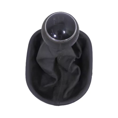 VW Touran 1T Schaltknauf Schaltsack Schaltung Schaltknüppel schwarz Leder Kunstl (152453)