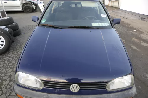 VW Golf 3 + Cabrio 1E Motorhaube Haube Klappe vorne blau LA5E