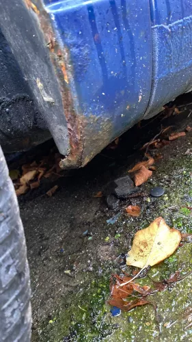 VW Golf 3 1H Kotflügel vorne links blau LA5E (152463)