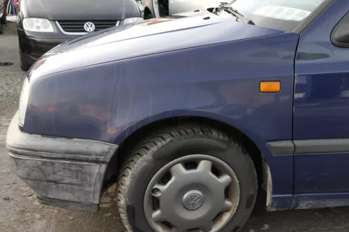 VW Golf 3 1H Kotflügel vorne links blau LA5E