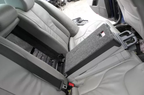 VW Passat 3C Limousine Sitz Rückbank Sitzfläche Sitze Leder grau hinten (152621)