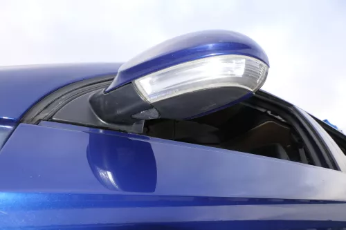 VW Passat 3C elektrischer Spiegel Außenspiegel links blau LC5E anklappbar Umfel (152697)