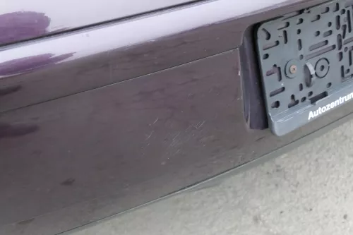 VW Polo 9N 9N3 Stoßstange Heckstoßstange hinten lila LC3W rosewoodred (152741)