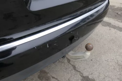 Audi A4 8E B6 Kombi Avant Stoßstange hinten mit Spoiler schwarz LY9B brilliant (152818)