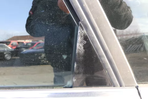 Audi A4 B6 8E Türblatt Tür hinten links silber grau LY7W Kombi Avant + Rahmen (153030)