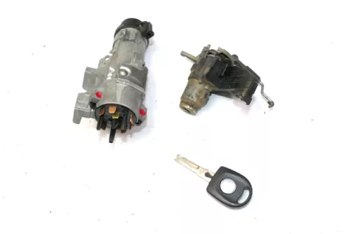 VW Polo 9N 9N3 Zündschloß + Heckschloß 1x Schlüssel Schloß ZV (153417)