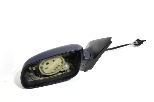 VW Golf 4 Bora manueller Spiegel vorne links Außenspiegel blau LA5G