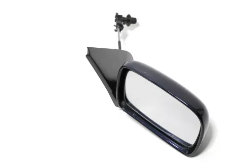 VW Polo 6N manueller manuell Spiegel Außenspiegel rechts blau LC5H atlant & Glas