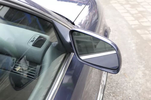 Audi A6 4B Spiegel Außenspiegel rechts elektrisch blau aquablau LY5X Facelift (153935)