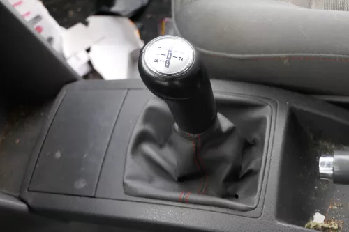 VW Polo 9N 9N3 Schaltknauf Schaltsack Schaltung Schaltknüppel Goal orange Nähte