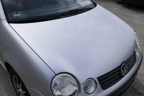 VW Polo 9N Motorhaube Klappe vorne silber grau LA7W reflexsilber bisca.Bj.2004 K (154797)