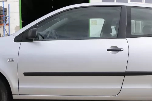 VW Polo 9N 9N3 Tür vorne links Fahrertür 2/3-Türer silber LA7W -ohne Anbauteile