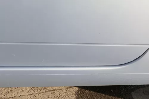 VW Lupo 6E 3L FSI Tür vorne links Fahrertür grau blau LR7V (mechanischer Fenster (154832)