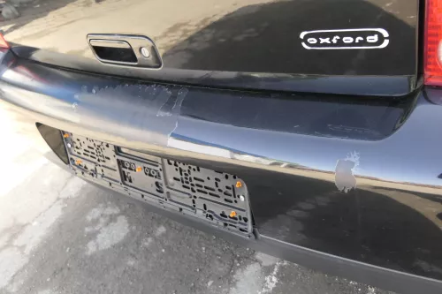 VW Lupo Stoßstange hinten Heckstoßstange Stoßfänger schwarz  (154944)