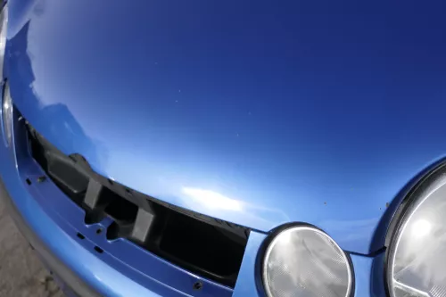 VW Polo 9N Motorhaube Klappe vorne blau LA5M bisca.Bj.2004 (154954)